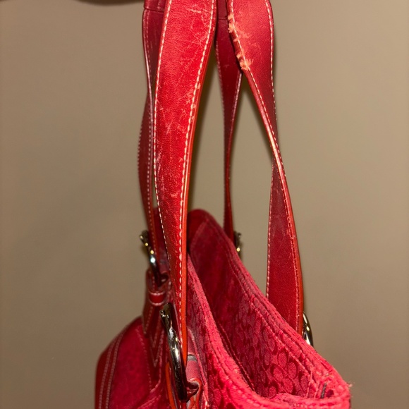 Vintage red coach purse - Picture 5 of 6